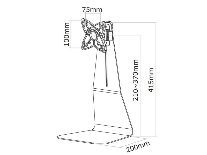NewStar TV-/Display-Standfuss FPMA-D850BLACK Schwarz