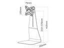 NewStar TV-/Display-Standfuss FPMA-D850BLACK Schwarz