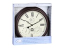 Esschert Design Gartenuhr Braun, Ø 38.3 cm