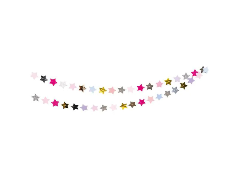 Rico Design Weihnachtsschmuck 2 m Girlande, Sterne