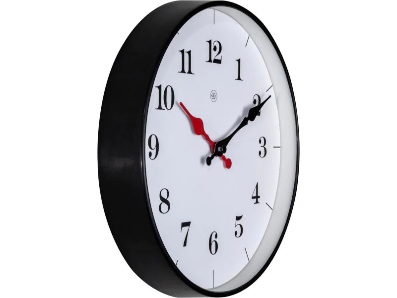 NeXtime Wanduhr Bernard Ø 25 cm Weiss
