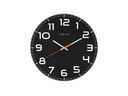 NeXtime Wanduhr Classy Round Ø 30 cm Schwarz
