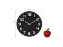 NeXtime Wanduhr Classy Round Ø 30 cm Schwarz