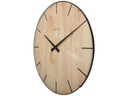 NeXtime Wanduhr Edge Wood Dome Ø 35 cm Hellbraun