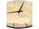 NeXtime Wanduhr Edge Wood Dome Ø 35 cm Hellbraun