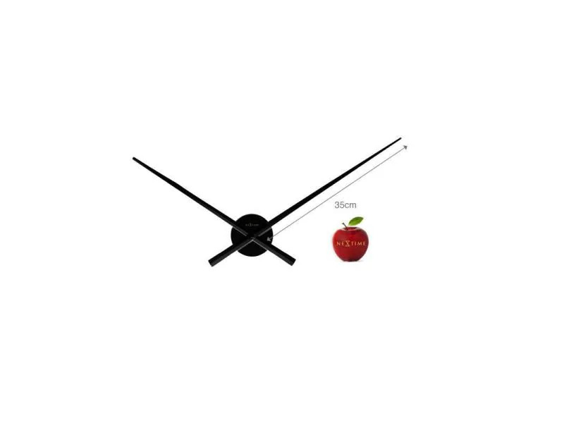 NeXtime Wanduhr Hands Ø 70 cm Schwarz