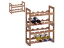 Zeller Present Weinregal stapelbar für 8 Flaschen, Braun