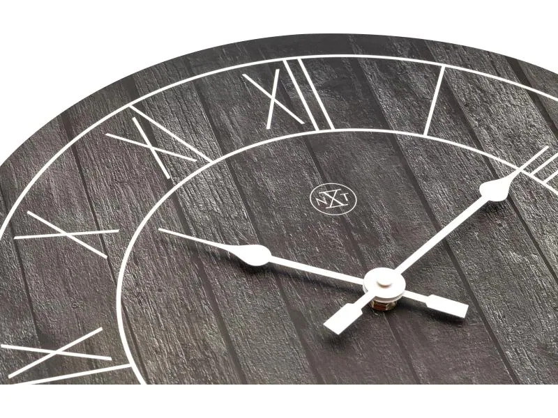 NeXtime Wanduhr Paul Ø 40 cm Schwarz