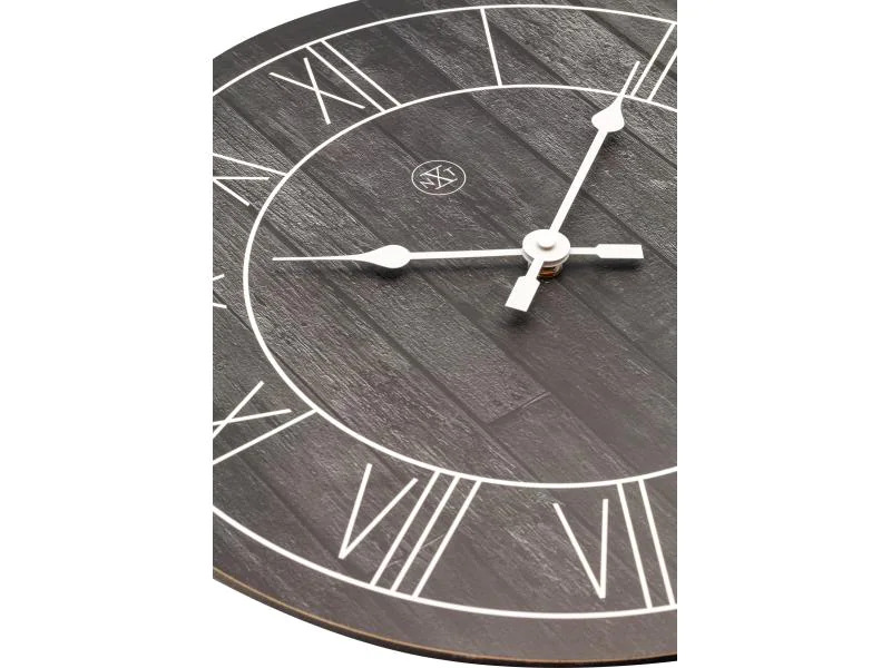 NeXtime Wanduhr Paul Ø 40 cm Schwarz