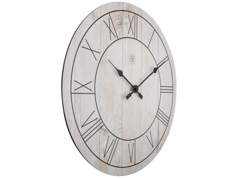 NeXtime Wanduhr Paul Ø 40 cm Weiss