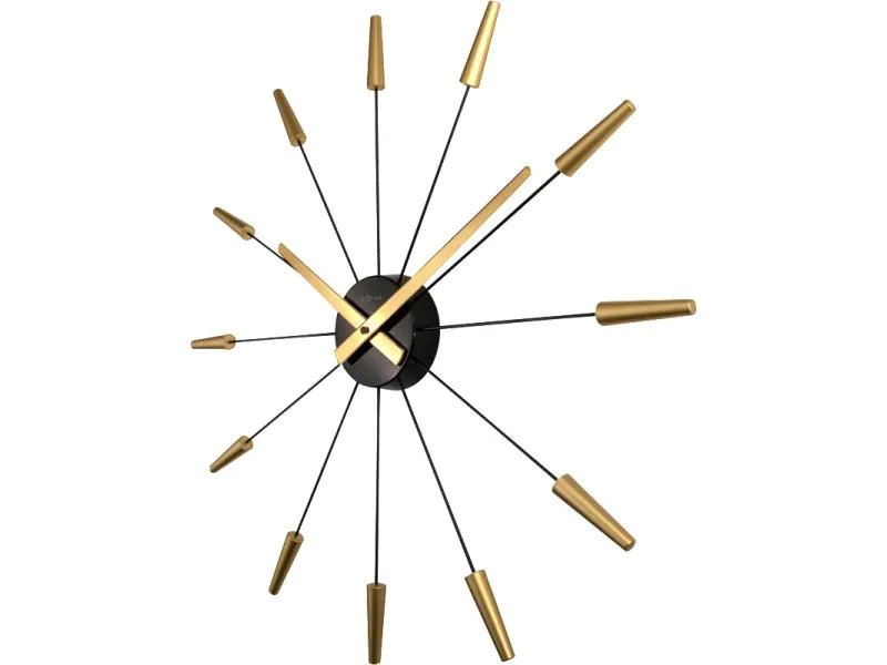 NeXtime Wanduhr Plug Inn Ø 58 cm Gold