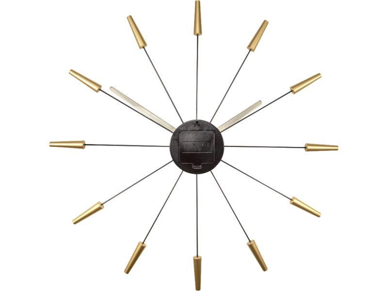 NeXtime Wanduhr Plug Inn Ø 58 cm Gold