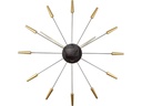 NeXtime Wanduhr Plug Inn Ø 58 cm Gold
