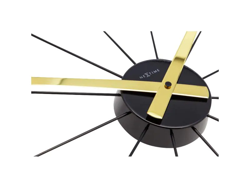 NeXtime Wanduhr Plug Inn Ø 58 cm Gold