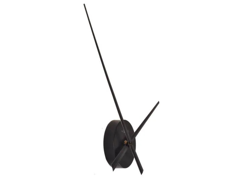 NeXtime Wanduhr Small Hands Ø 80 cm Schwarz