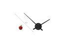 NeXtime Wanduhr Small Hands Ø 80 cm Schwarz