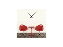 NeXtime Wanduhr Small Hands Ø 80 cm Schwarz