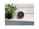 NeXtime Wanduhr Station Ø 19 cm Schwarz