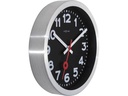 NeXtime Wanduhr Station Ø 19 cm Schwarz