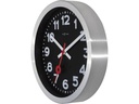 NeXtime Wanduhr Station Ø 19 cm Schwarz