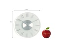 NeXtime Wanduhr Stripe 2631 Ø 26 cm Transparent
