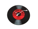 NeXtime Wanduhr Vinyl Tap Ø 43 cm Schwarz/Rot