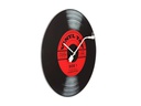 NeXtime Wanduhr Vinyl Tap Ø 43 cm Schwarz/Rot