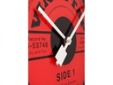 NeXtime Wanduhr Vinyl Tap Ø 43 cm Schwarz/Rot