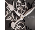 NeXtime Wanduhr Wire Gear Clock 90.5 Ø, Silber