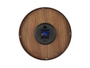 NeXtime Wanduhr Wood Wood Big Ø 53 cm Braun