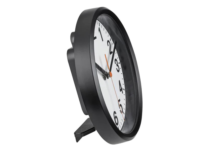 TFA Dostmann Funk-Wanduhr Analog Schwarz