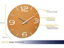 TFA Dostmann Funk-Wanduhr Contour Sonnengelb, Ø 35 cm
