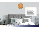TFA Dostmann Funk-Wanduhr Contour Sonnengelb, Ø 35 cm