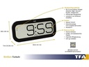 TFA Dostmann Funk-Wanduhr Digital Bimbam Schwarz
