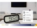 TFA Dostmann Funk-Wanduhr Digital Bimbam Schwarz