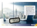 TFA Dostmann Funk-Wanduhr Digital Bimbam Schwarz