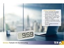 TFA Dostmann Funk-Wanduhr Digital Bimbam Weiss