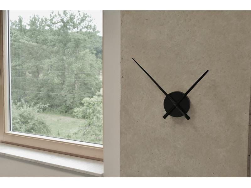TFA Dostmann Wanduhr Minimalist Schwarz