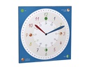 TFA Dostmann Wanduhr TICK &amp; TACK mit Lernuhr Blau