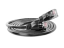 SLIM Slimpatchkabel  Cat 6, U/FTP, 0.15 m, Schwarz