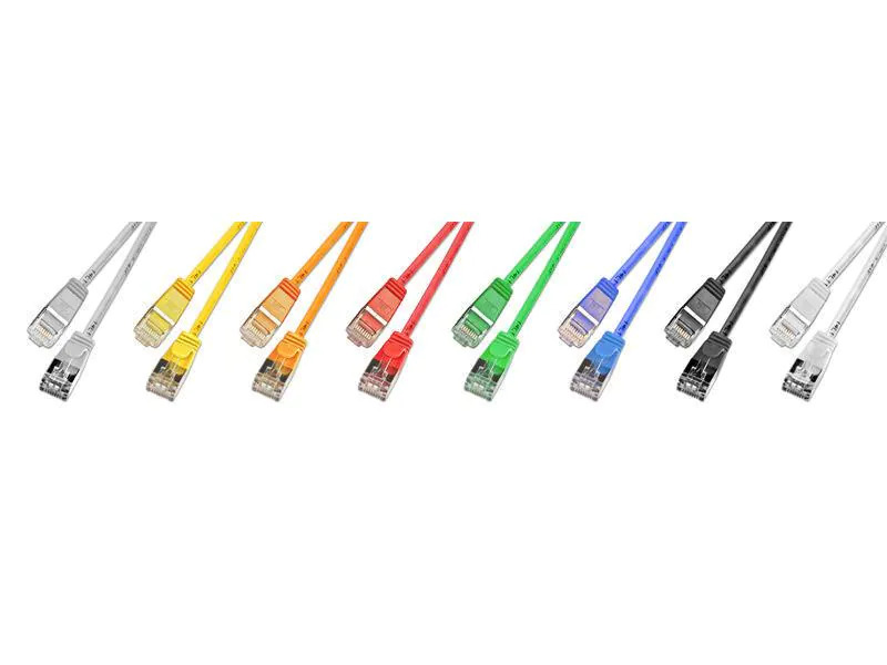 SLIM Slimpatchkabel  Cat 6, U/FTP, 0.5 m, Blau