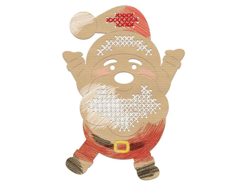 URSUS Bastelset Kreuzstich-Motive Weihnachten 12 Stück