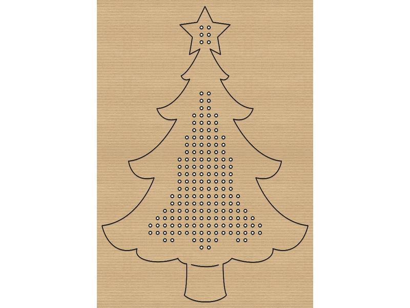 URSUS Bastelset Kreuzstich-Motive Weihnachten 12 Stück