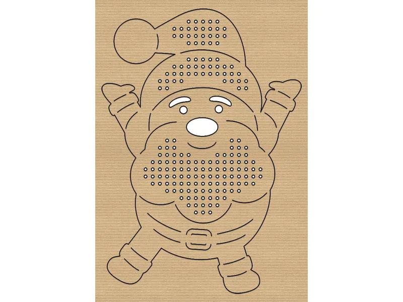 URSUS Bastelset Kreuzstich-Motive Weihnachten 12 Stück