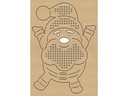 URSUS Bastelset Kreuzstich-Motive Weihnachten 12 Stück