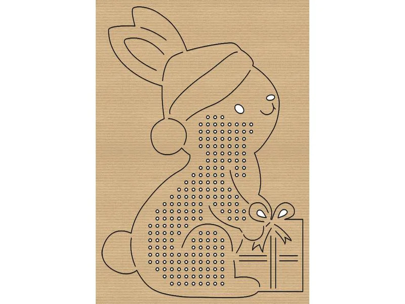 URSUS Bastelset Kreuzstich-Motive Weihnachten 12 Stück