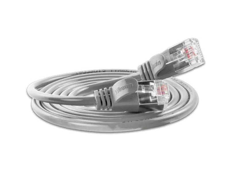 SLIM Slimpatchkabel  Cat 6, U/FTP, 1.5 m, Grau