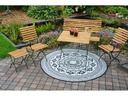 Esschert Design Teppich 180 cm rund