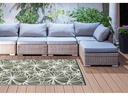 Esschert Design Teppich 240 x 150 cm Blumenmuster