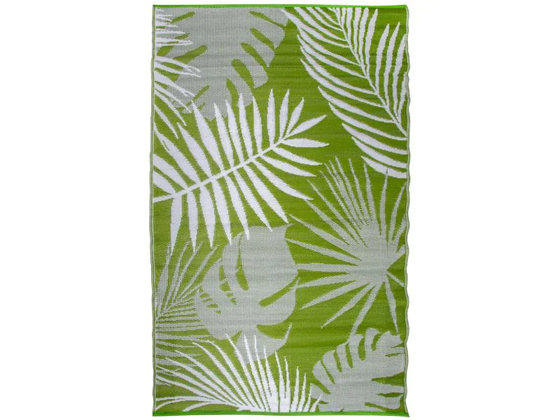 Esschert Design Teppich Dschungelblätter 151.5 x 241 cm
